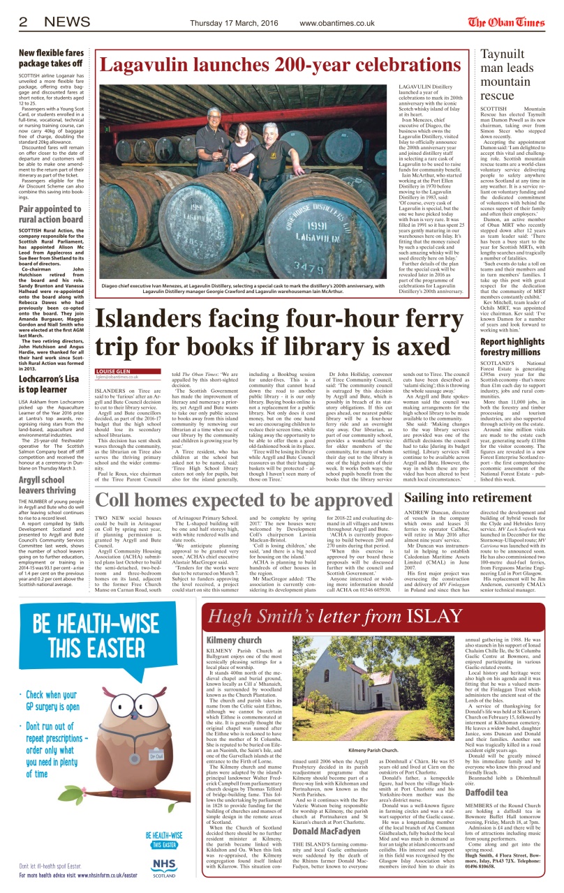 The Oban Times & Lochaber Times Preview Pages