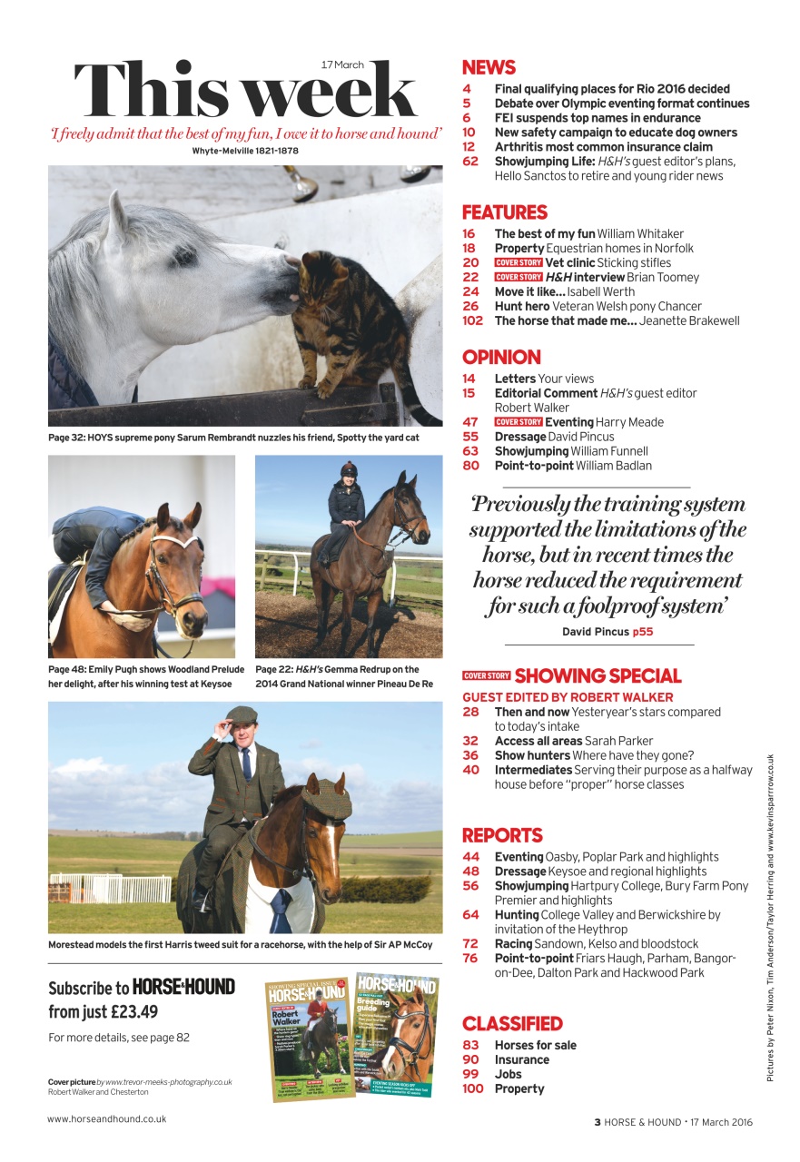Horse & Hound Preview Pages