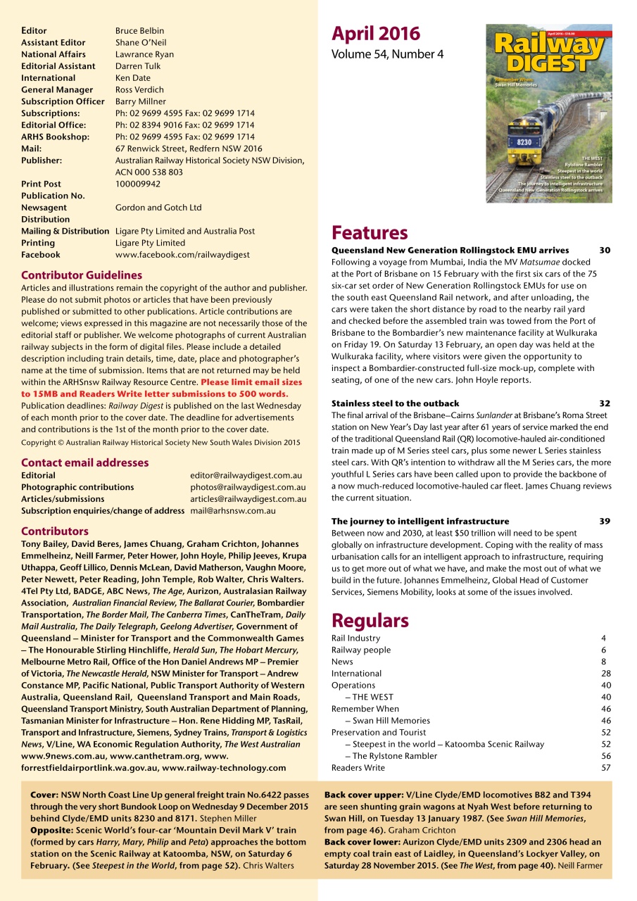 Railway Digest Preview Pages