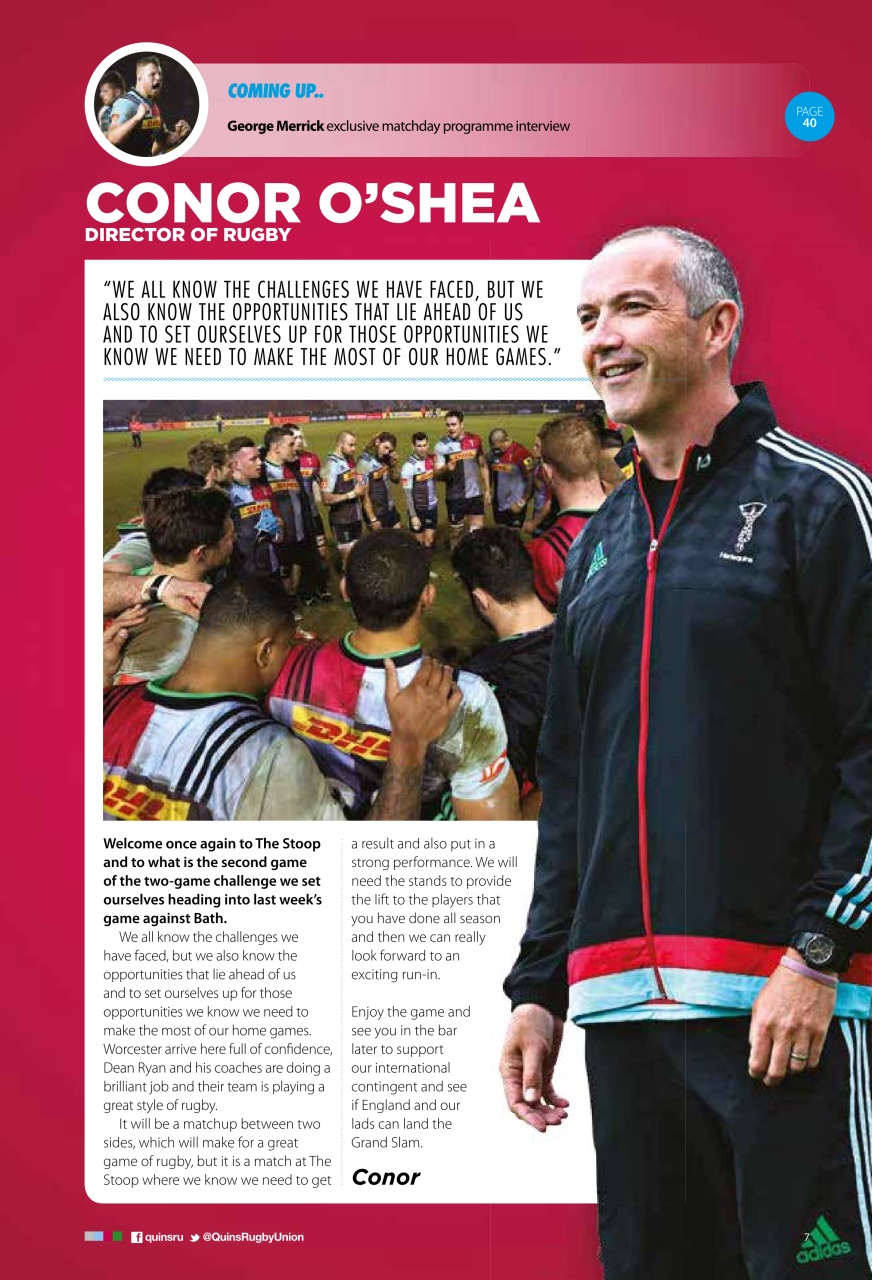Harlequins Preview Pages