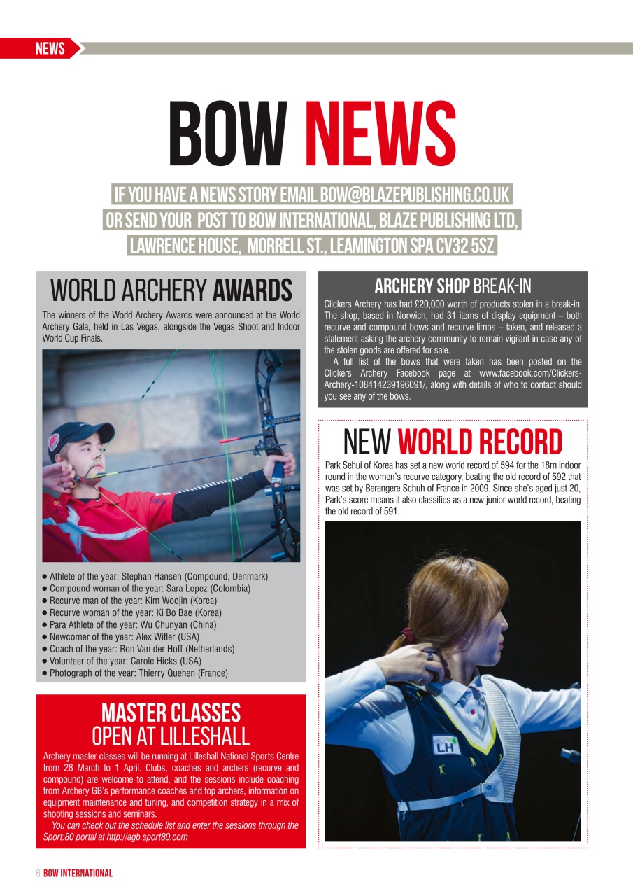 Bow International Preview Pages