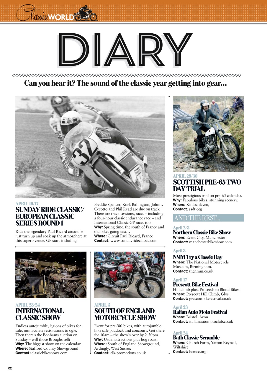 Classic Bike Preview Pages