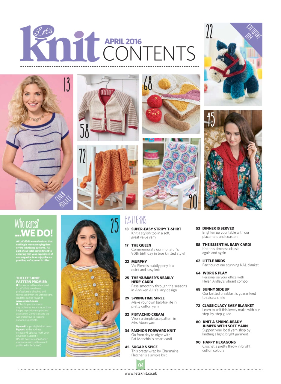 Let's Knit Preview Pages