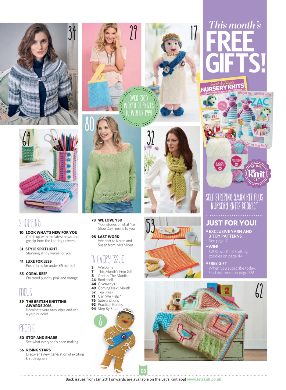 Let's Knit Preview Pages