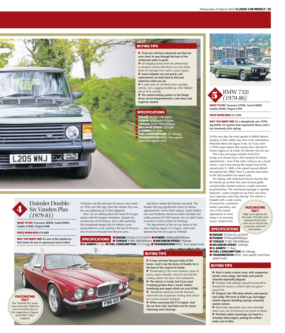 Classic Car Weekly Preview Pages