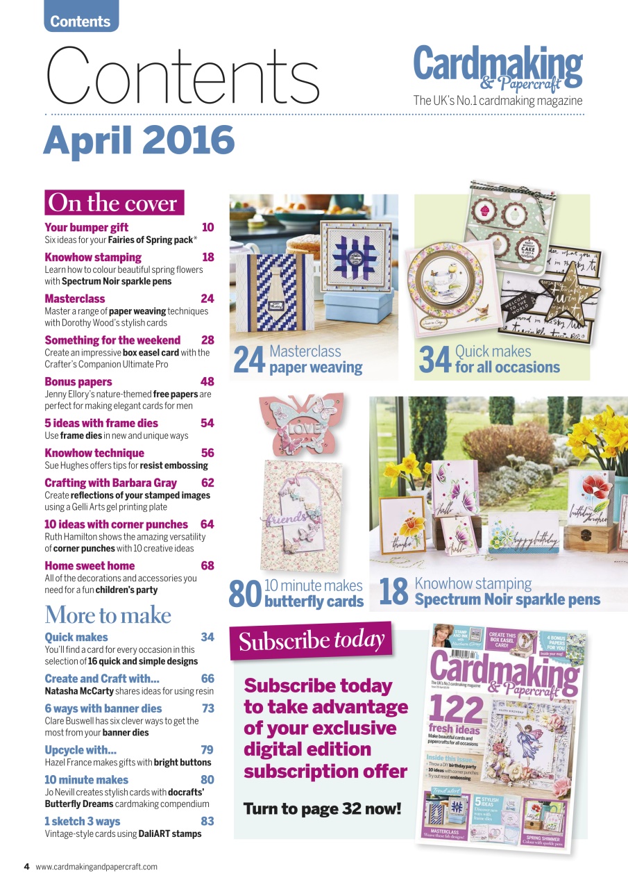 Cardmaking & Papercraft Preview Pages