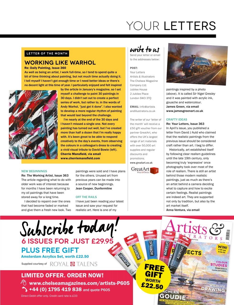 Artists & Illustrators Preview Pages