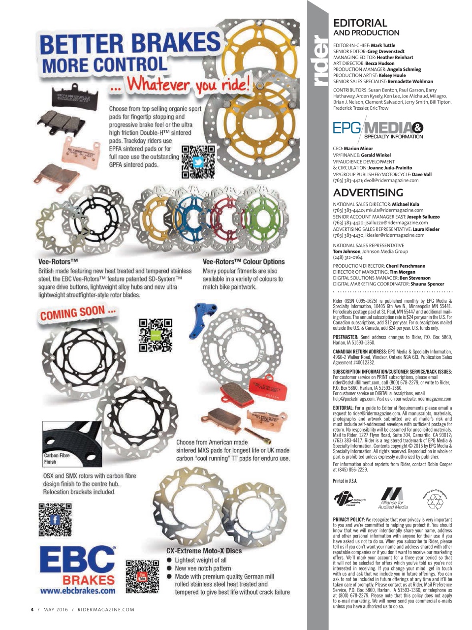 Rider Magazine Preview Pages