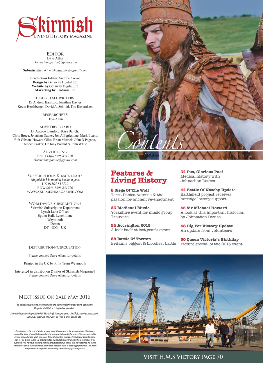 Skirmish Living History Preview Pages