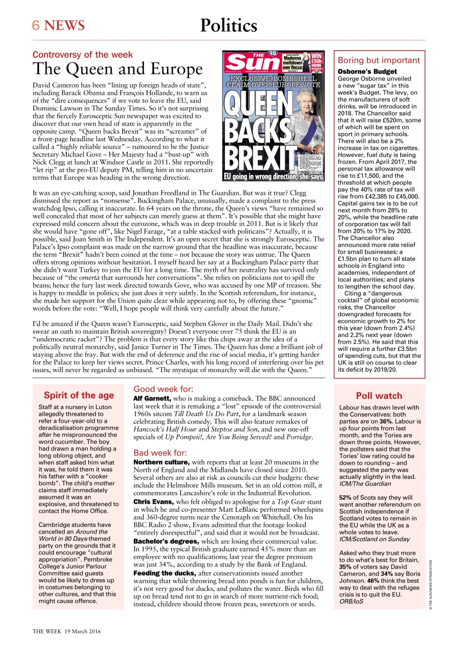 The Week Preview Pages