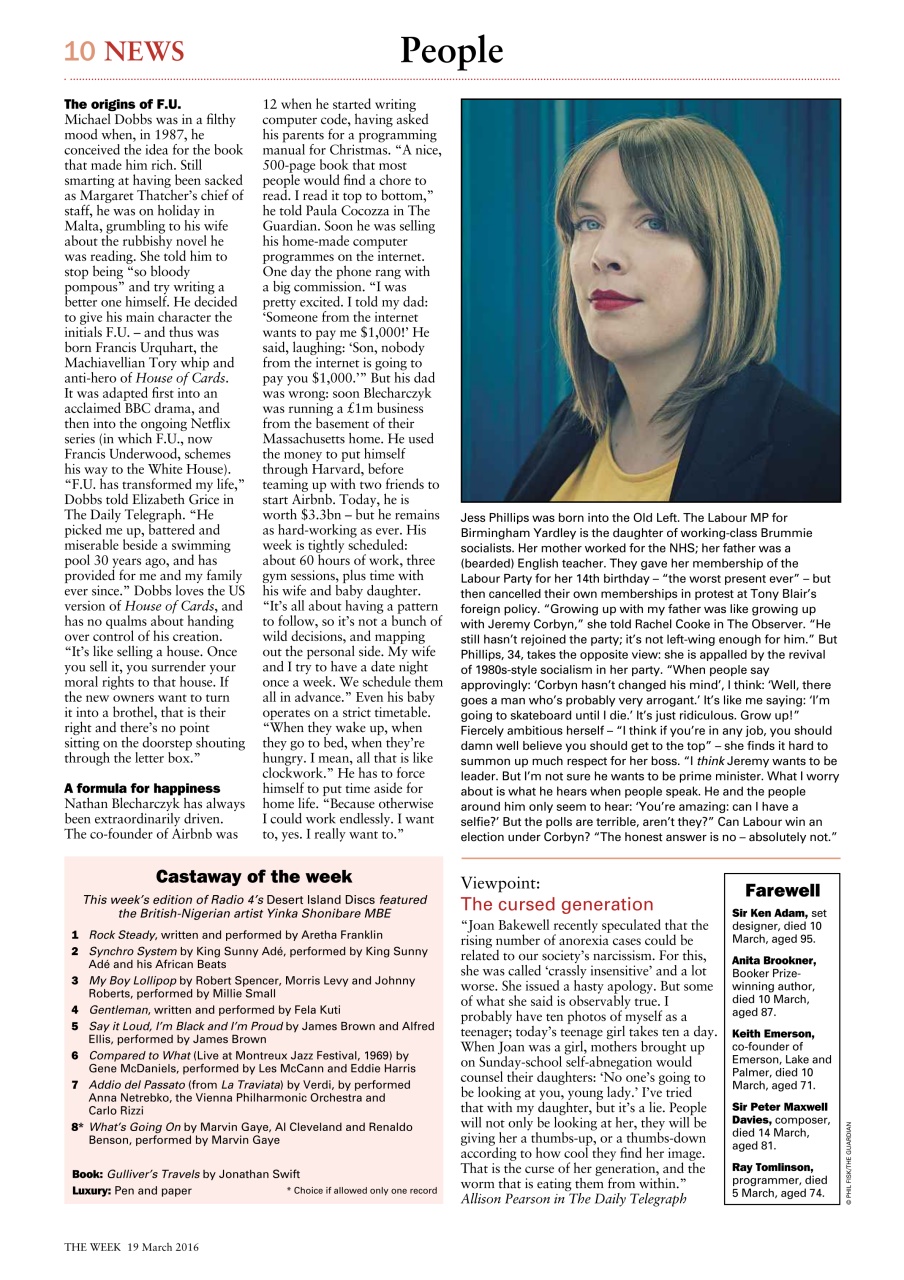 The Week Preview Pages