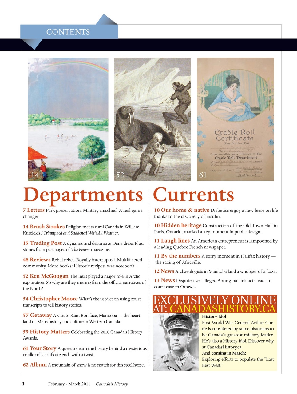 Canada's History Preview Pages