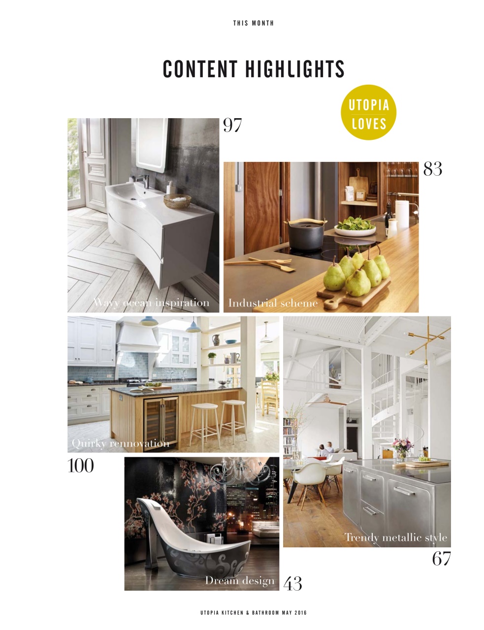 Utopia Kitchen & Bathroom Preview Pages