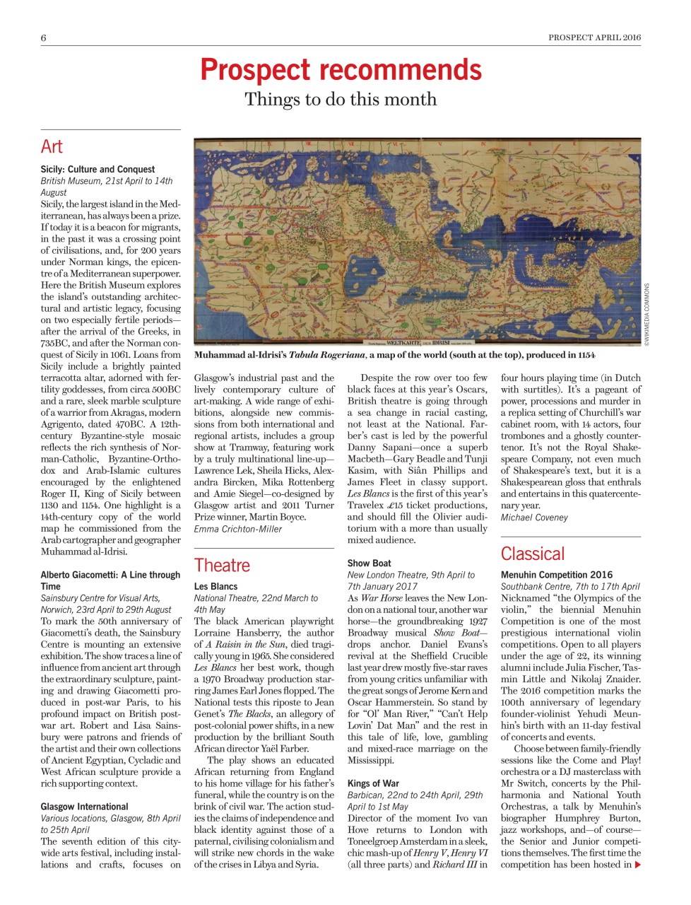 Prospect Magazine Preview Pages