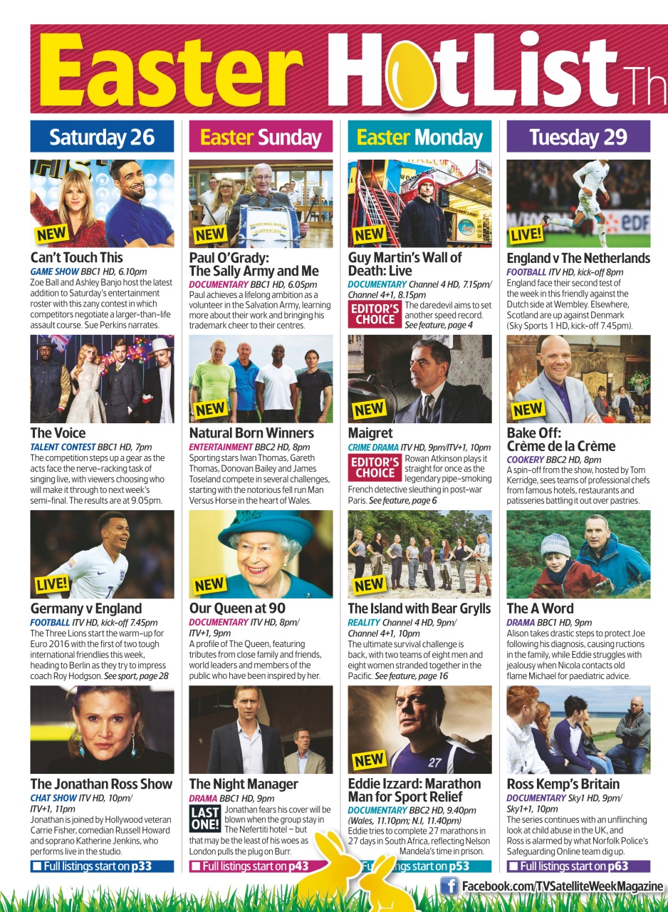 TV & Satellite Week Preview Pages