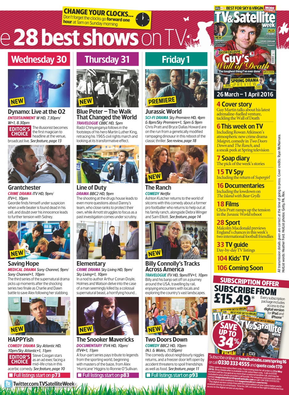 TV & Satellite Week Preview Pages