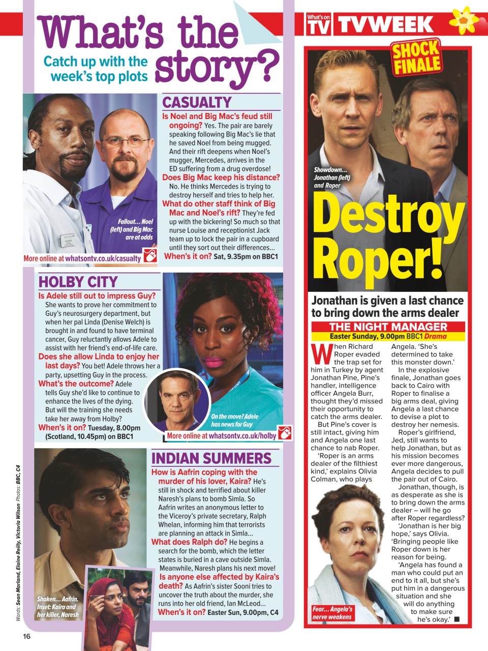 What's on TV Preview Pages