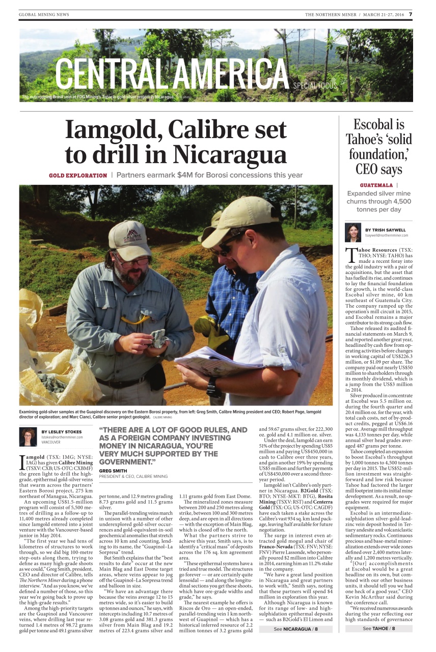 The Northern Miner Preview Pages