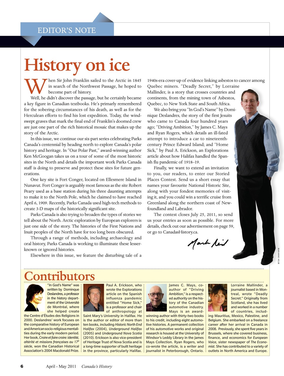 Canada's History Preview Pages