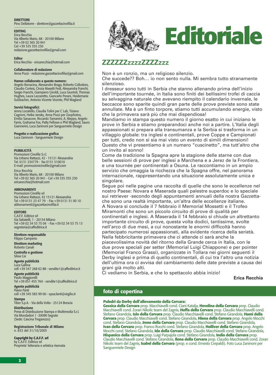 La Gazzetta Della Cinofilia Venatoria Preview Pages