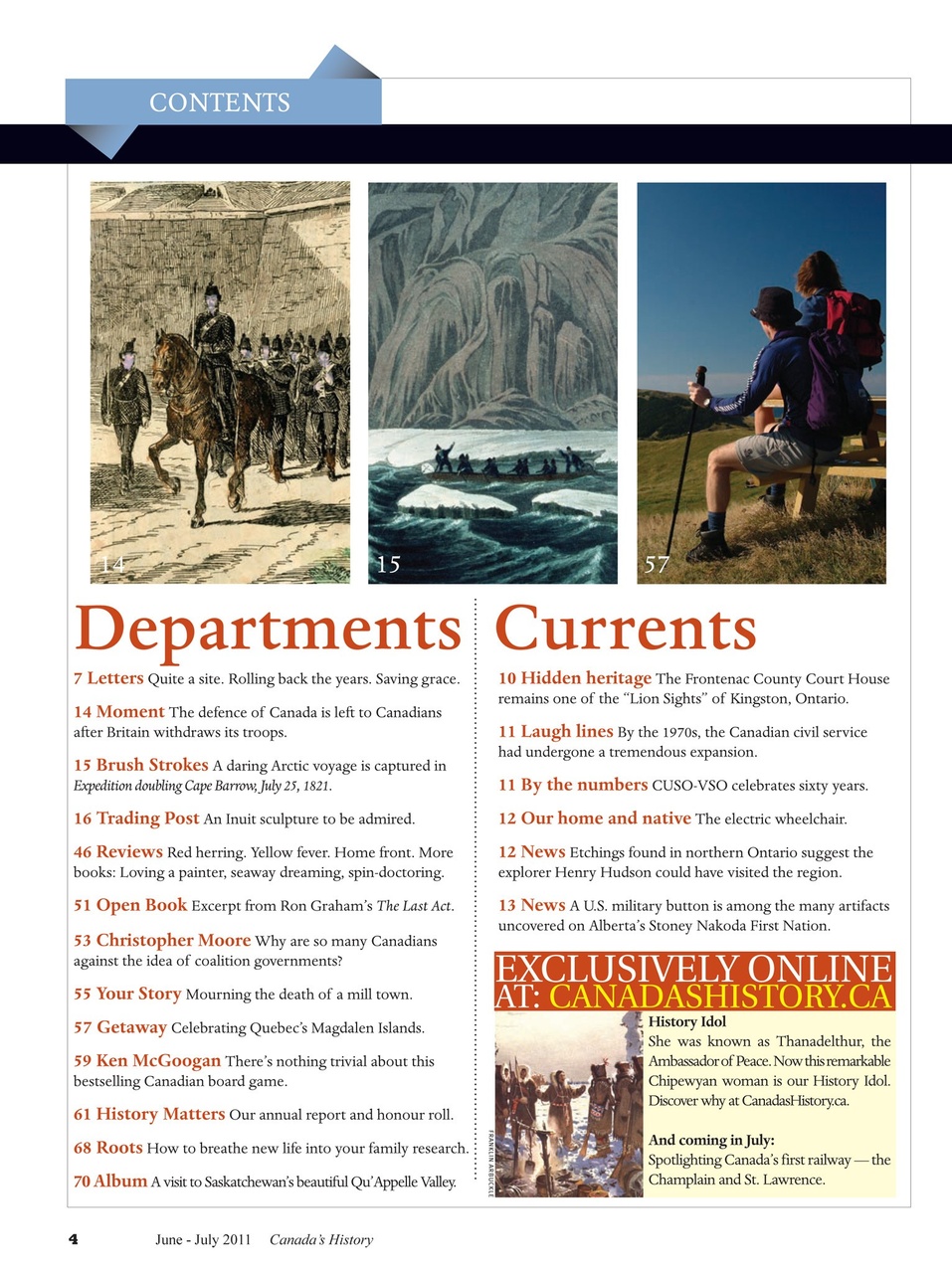 Canada's History Preview Pages