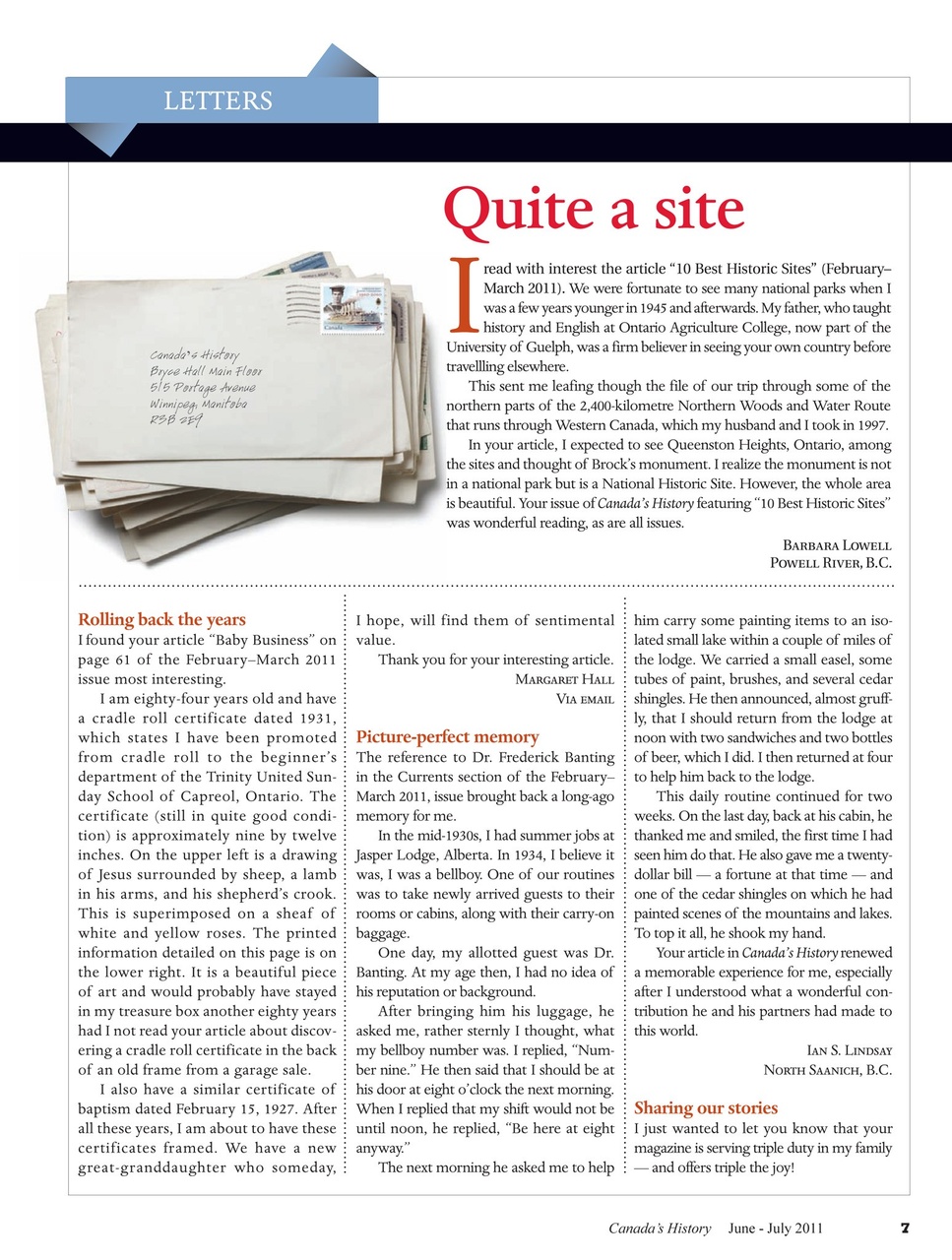 Canada's History Preview Pages