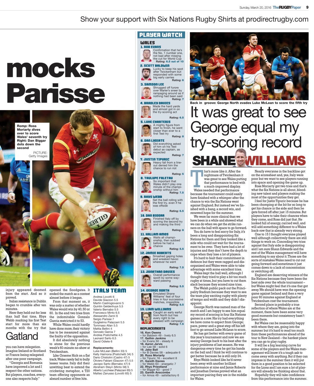 The Rugby Paper Preview Pages
