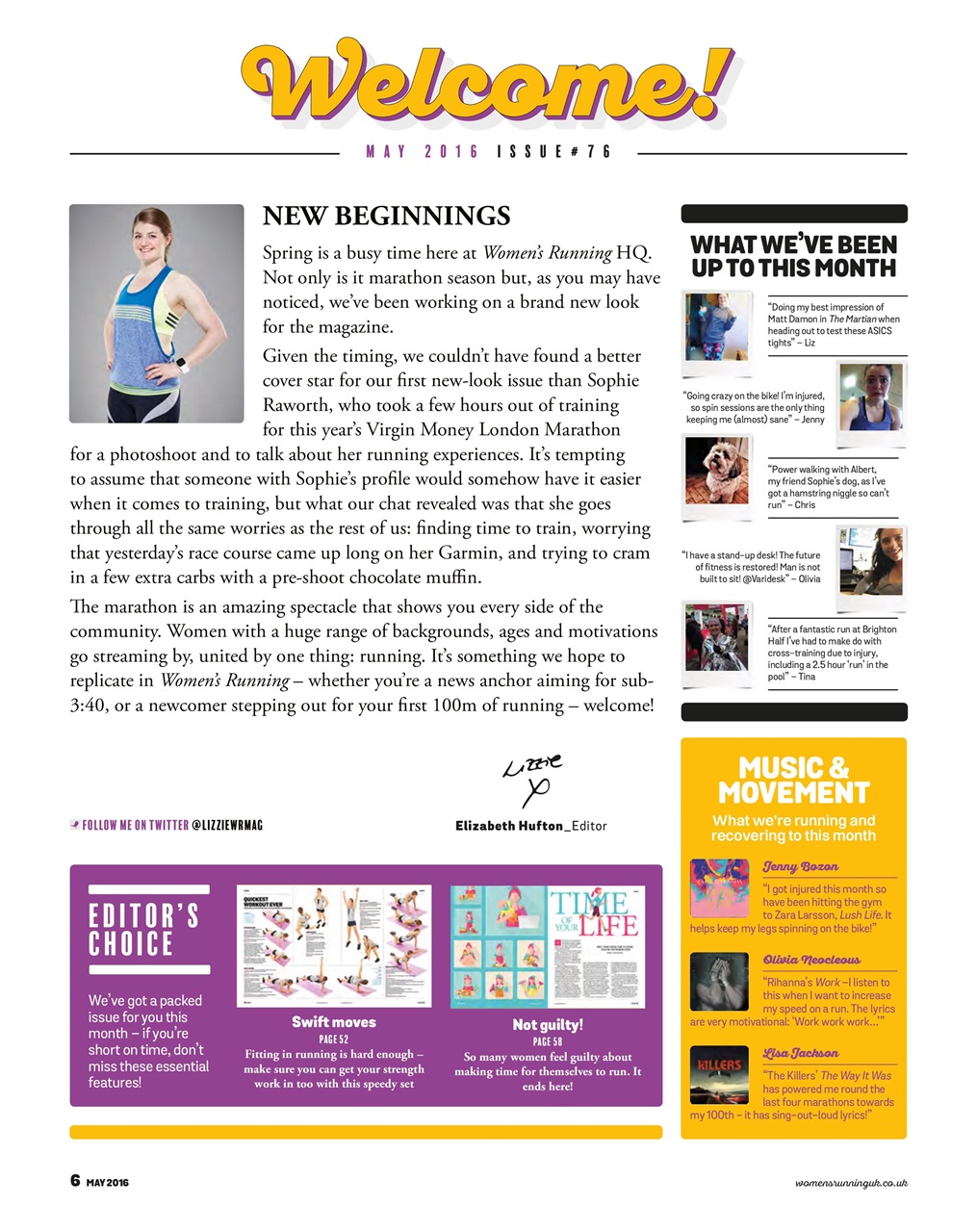 Women’s Running Preview Pages