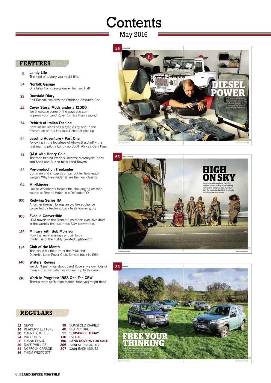 Land Rover Monthly Preview Pages