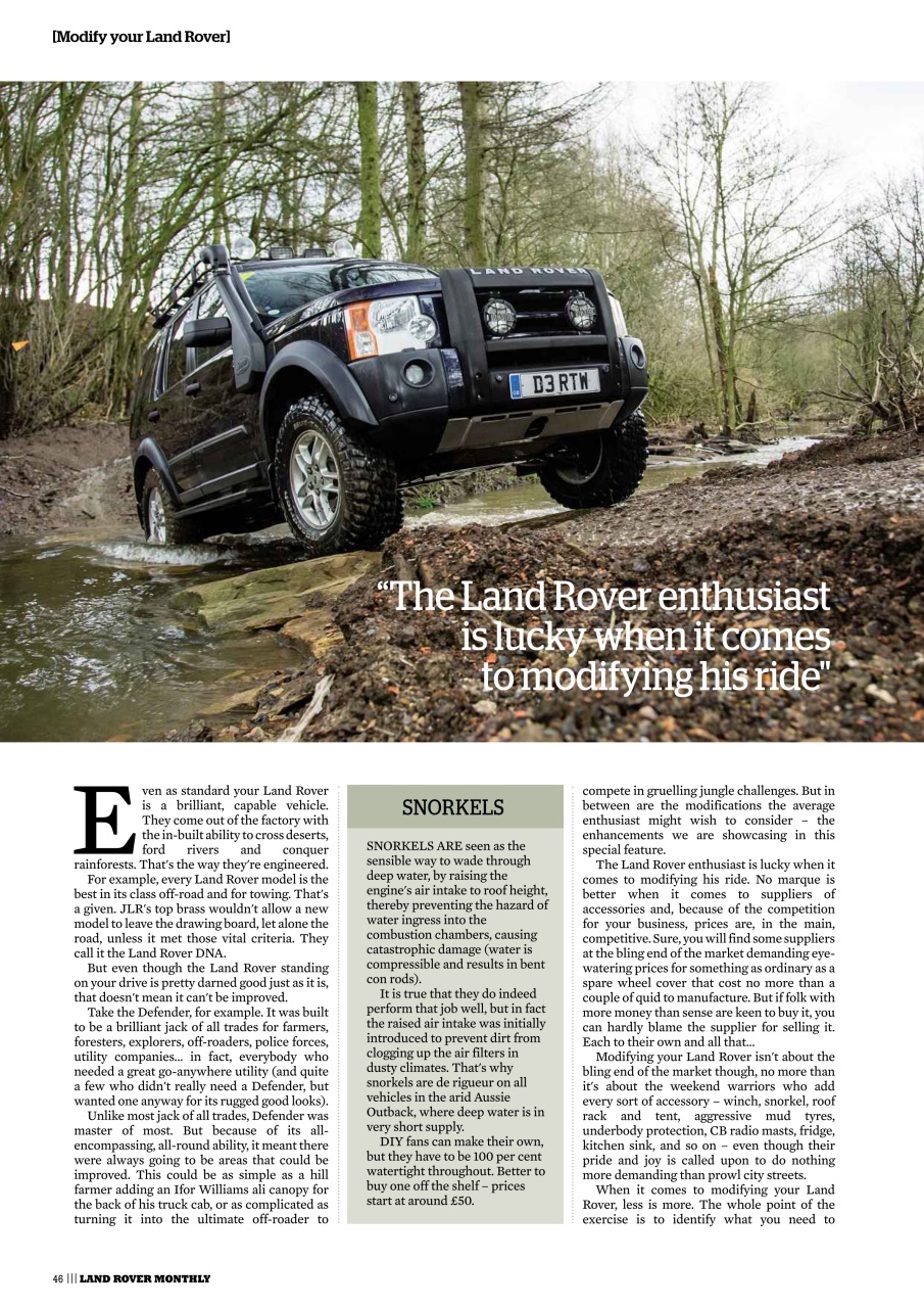 Land Rover Monthly Preview Pages