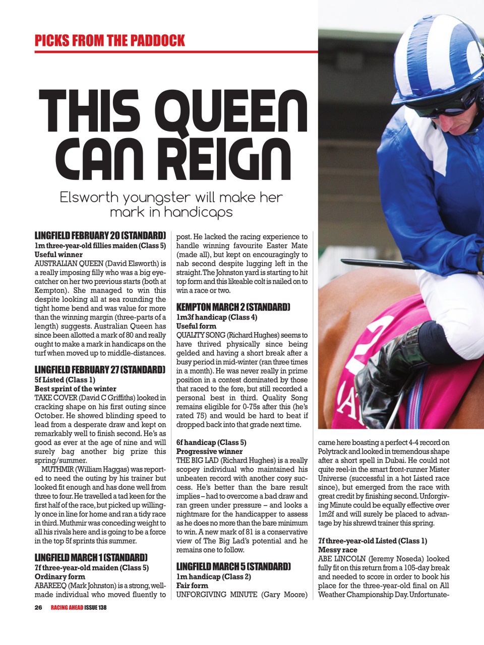 Racing Ahead Preview Pages