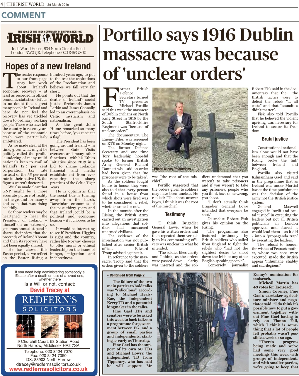 Irish World Preview Pages