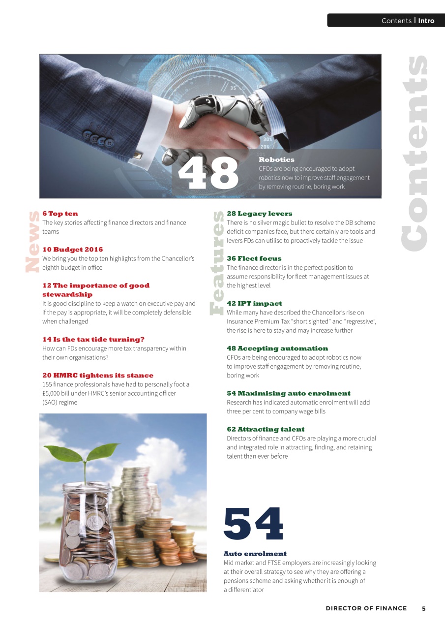Director of Finance Preview Pages