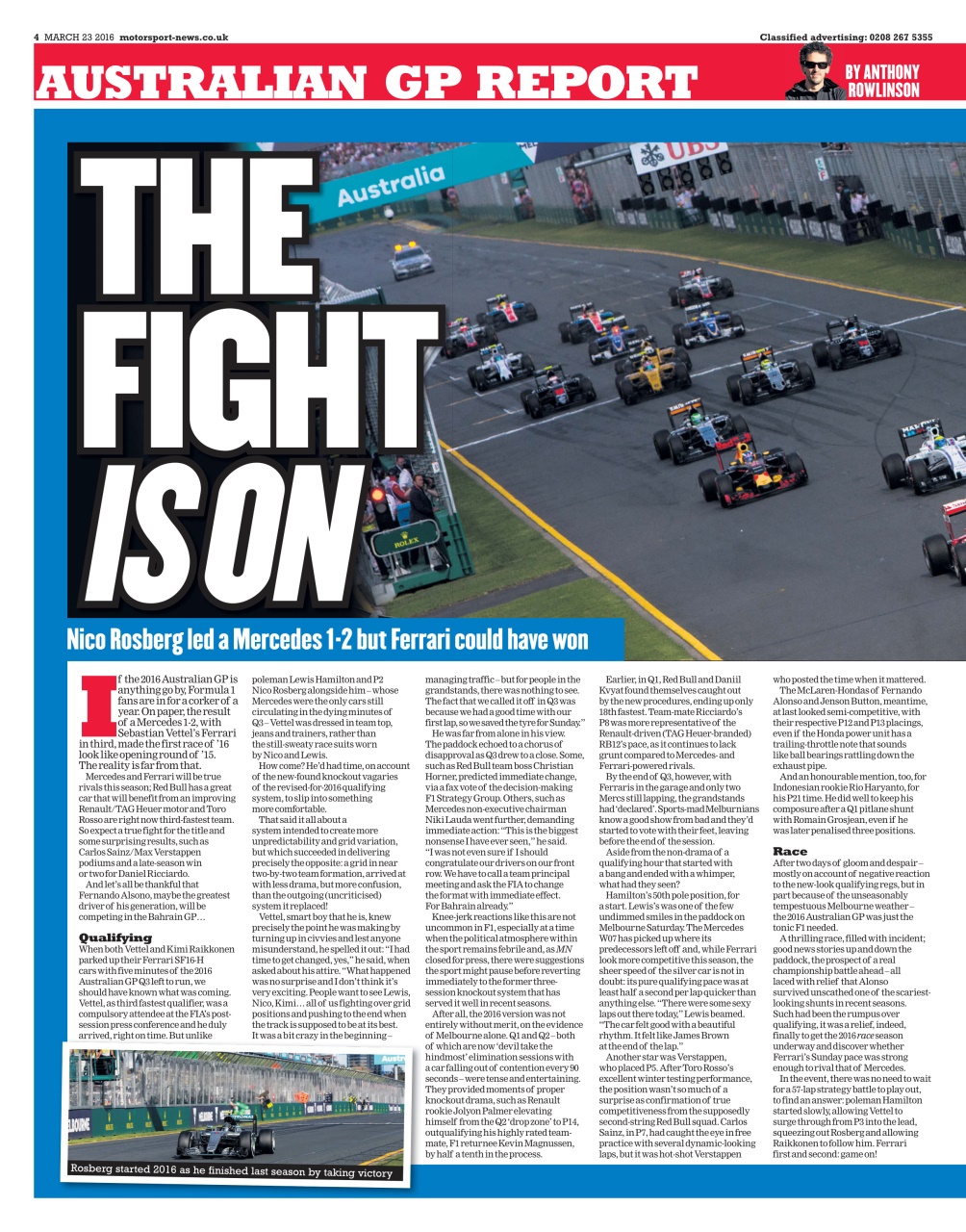 Motorsport News Preview Pages