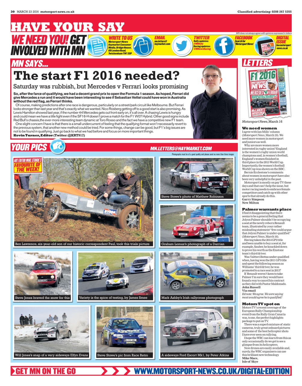 Motorsport News Preview Pages