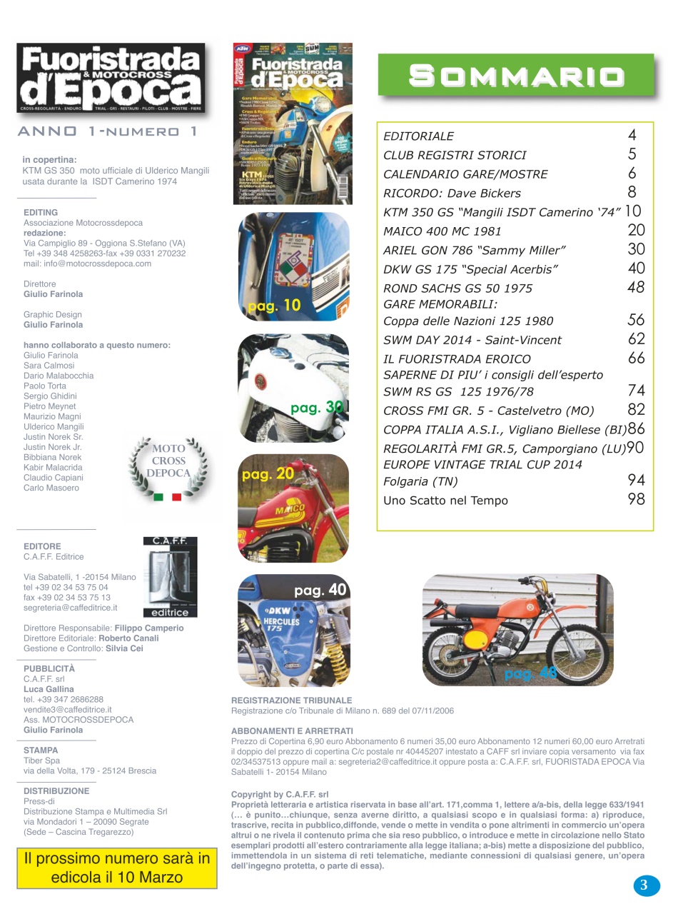 FUORISTRADA & MOTOCROSS D’EPOCA Preview Pages