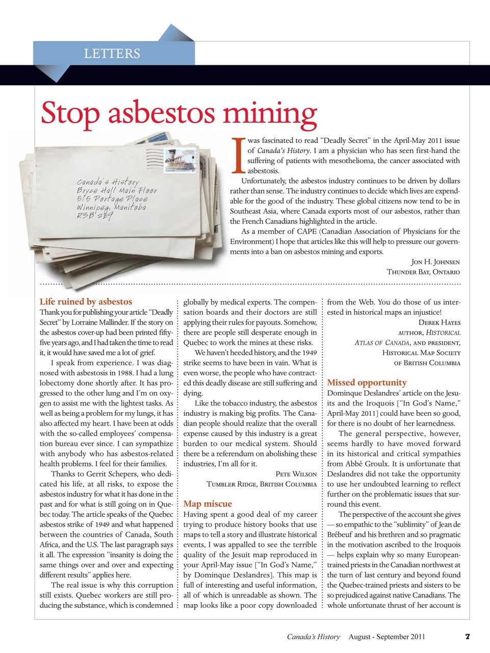 Canada's History Preview Pages