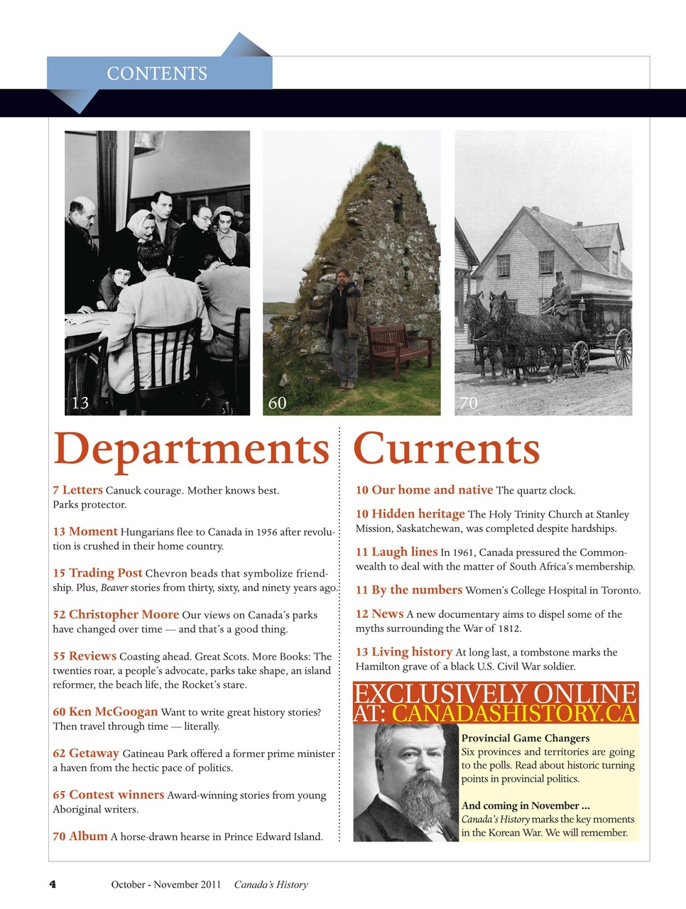 Canada's History Preview Pages