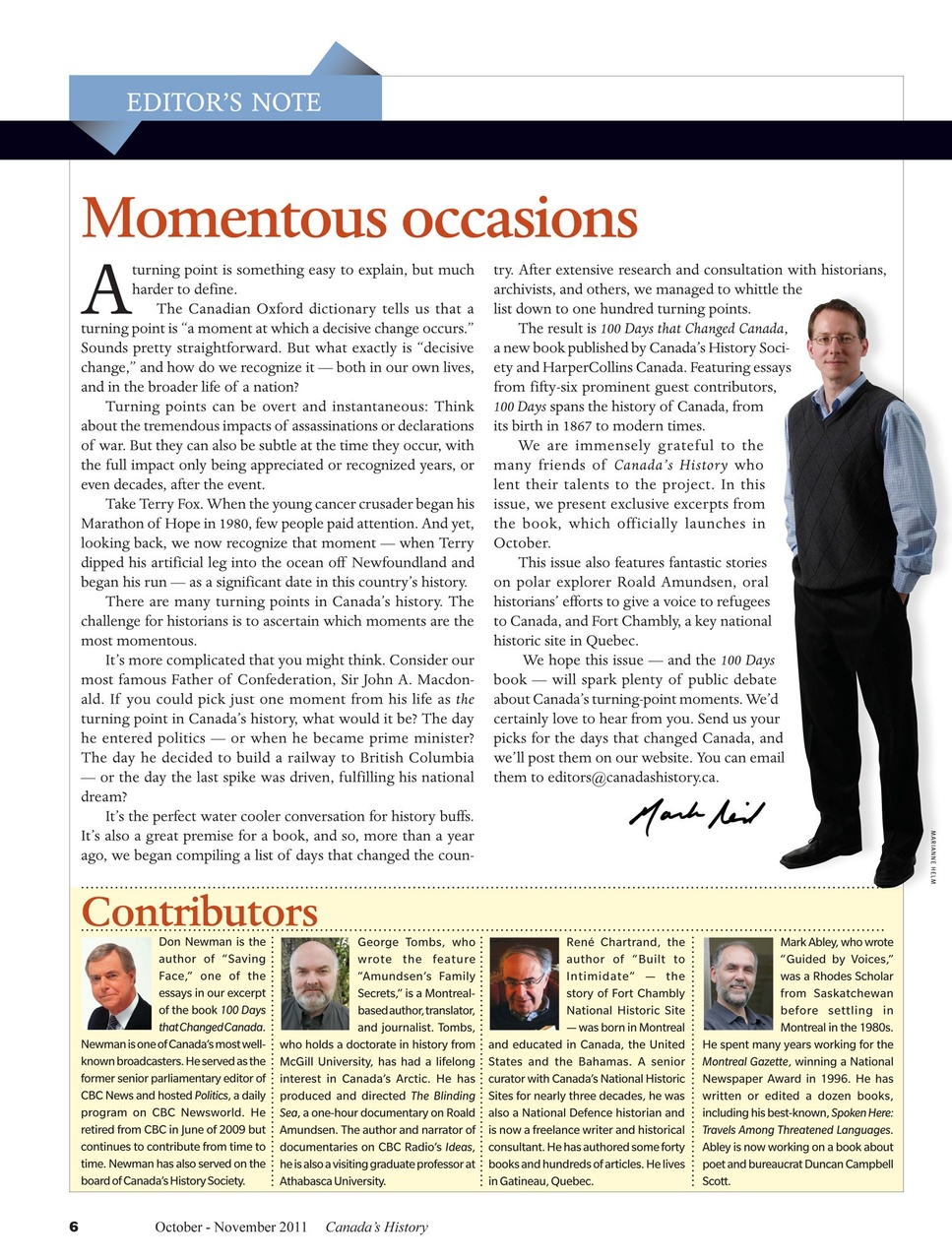 Canada's History Preview Pages