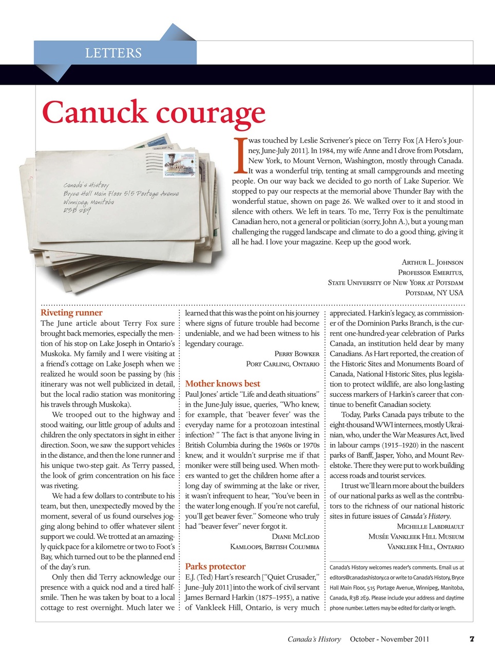 Canada's History Preview Pages