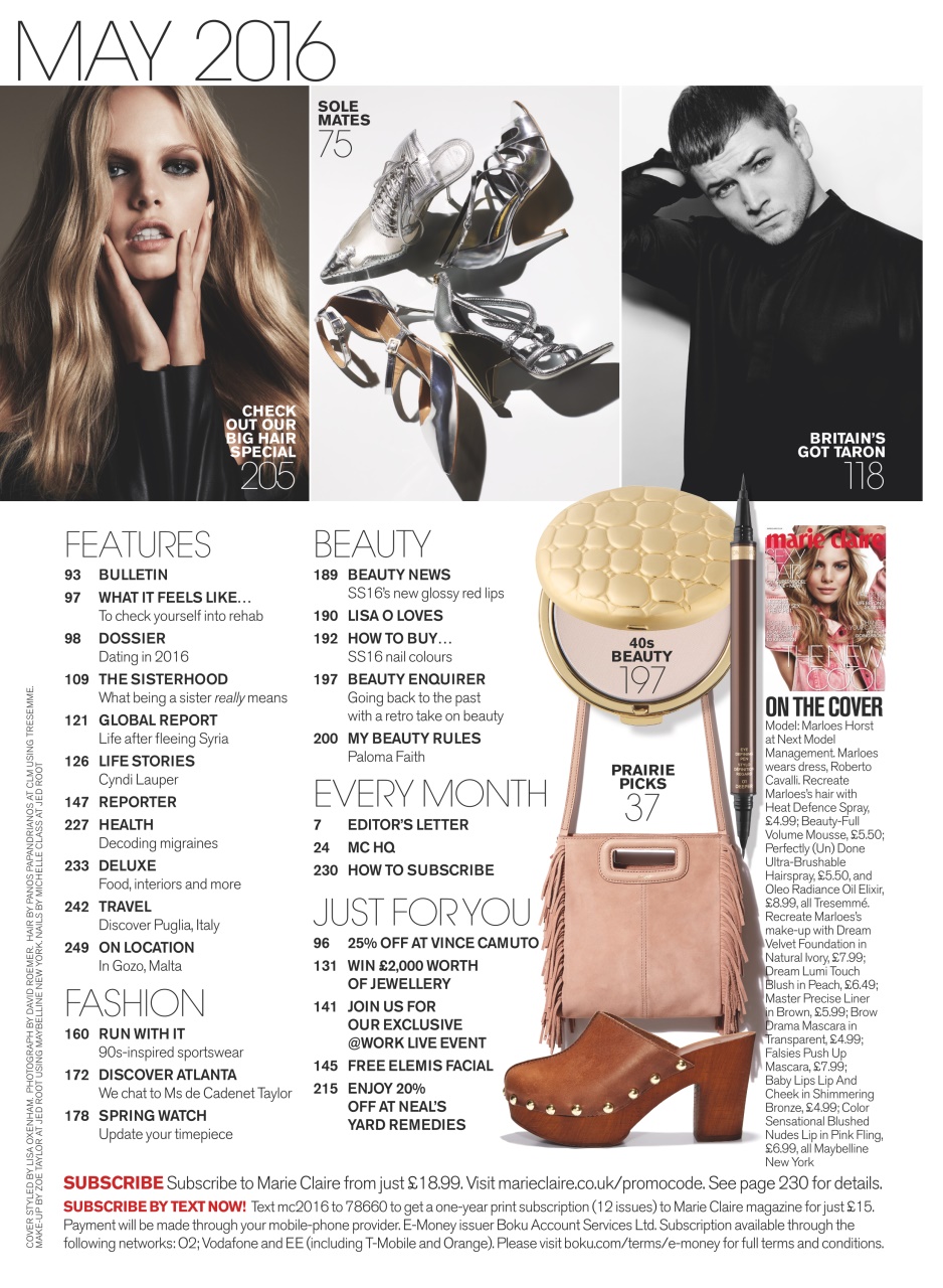 Marie Claire Preview Pages