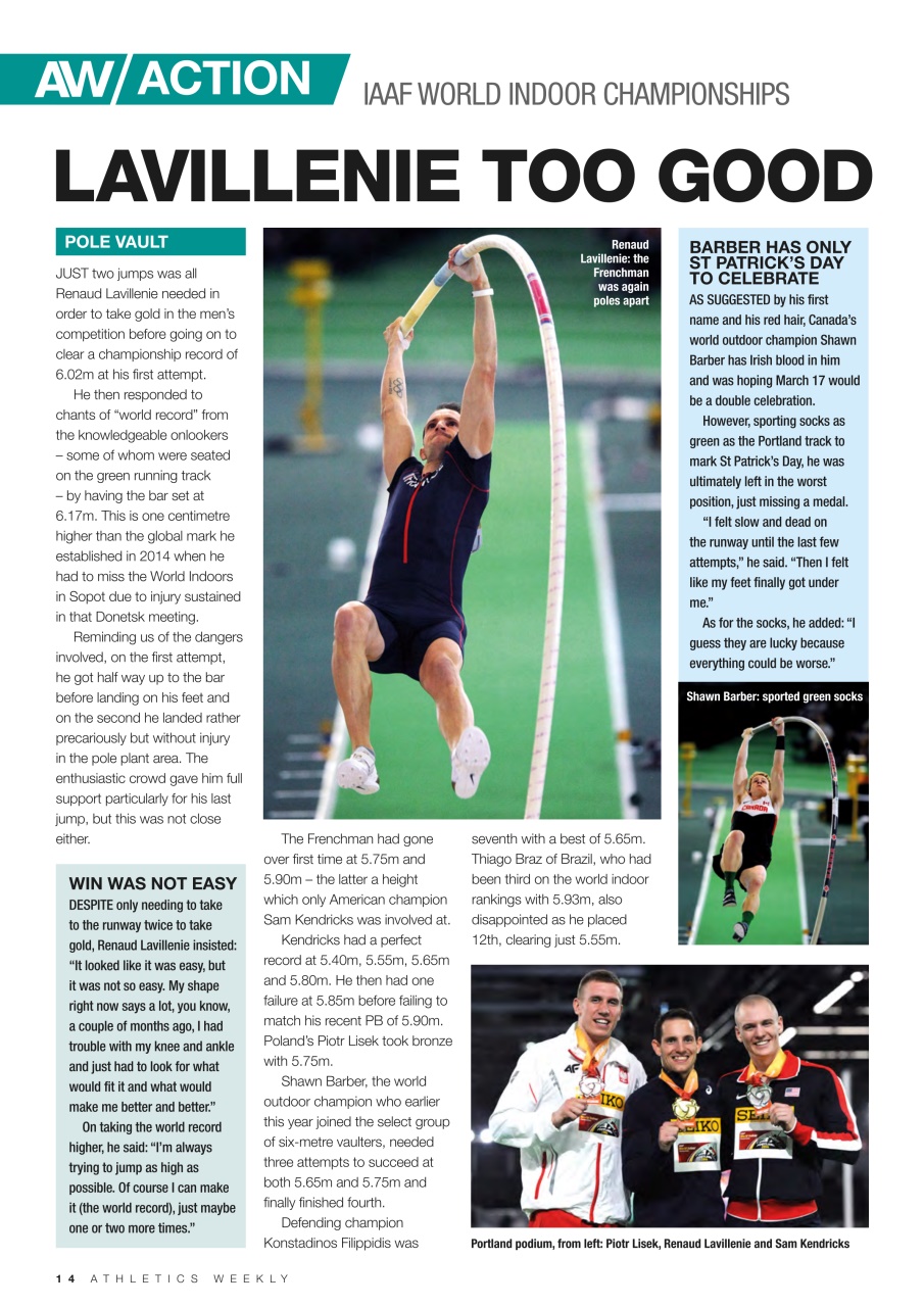 AW – Athletics Weekly Magazine Preview Pages