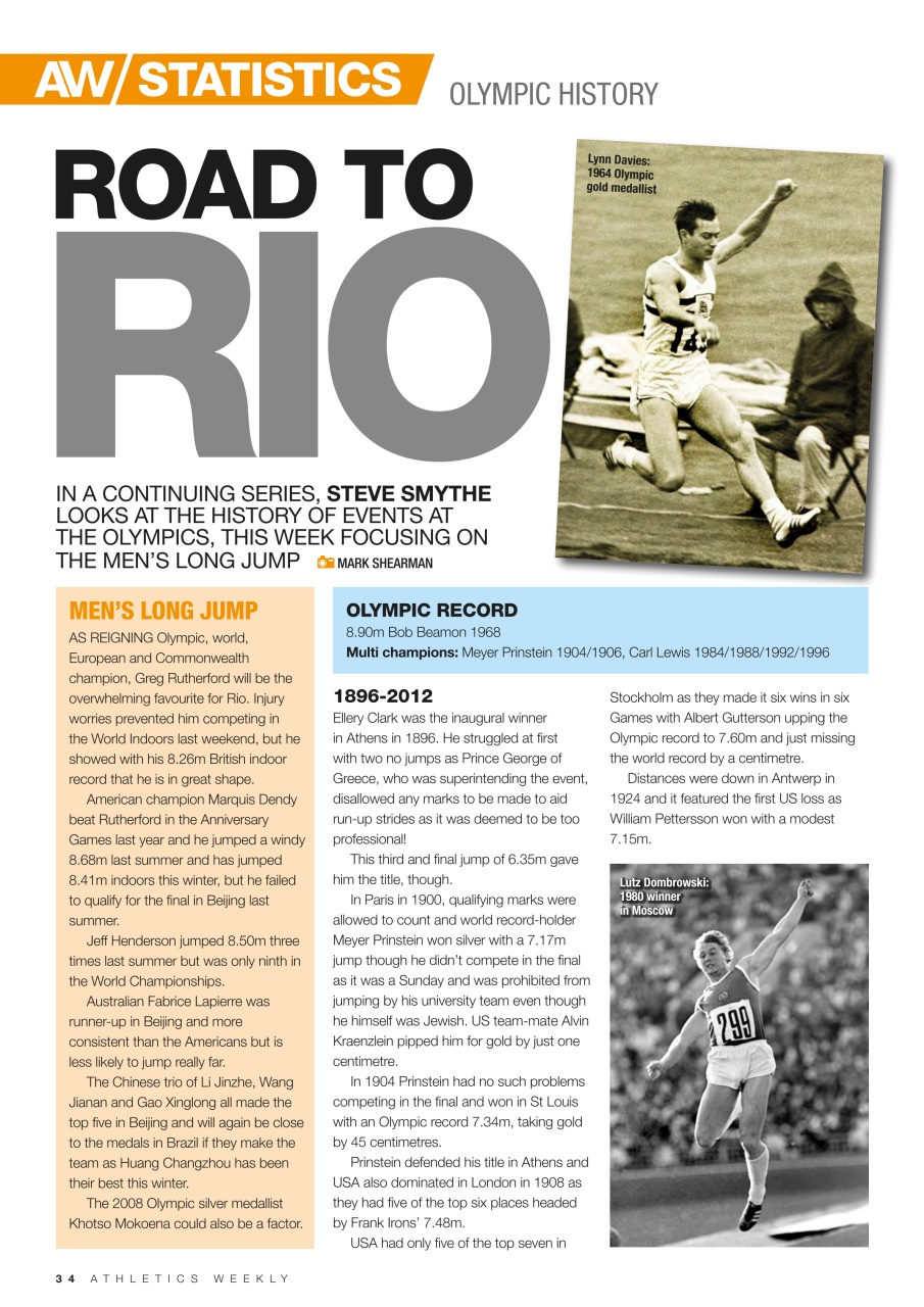 AW – Athletics Weekly Magazine Preview Pages