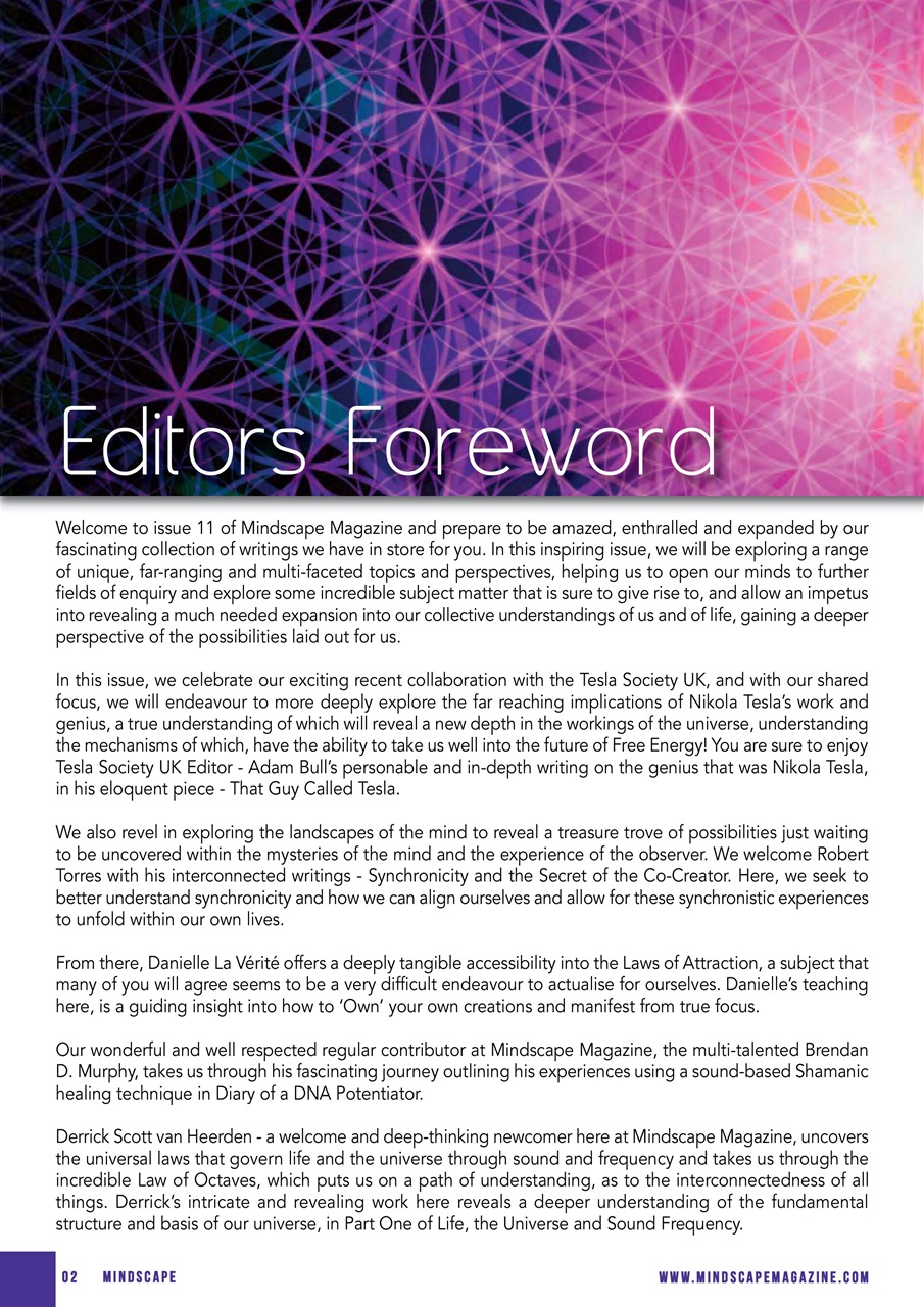 Mindscape Magazine Preview Pages