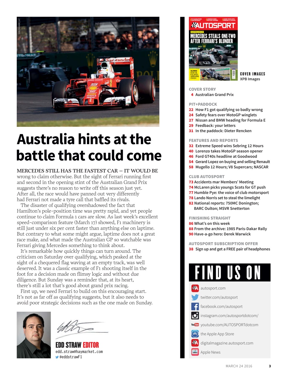 Autosport Preview Pages