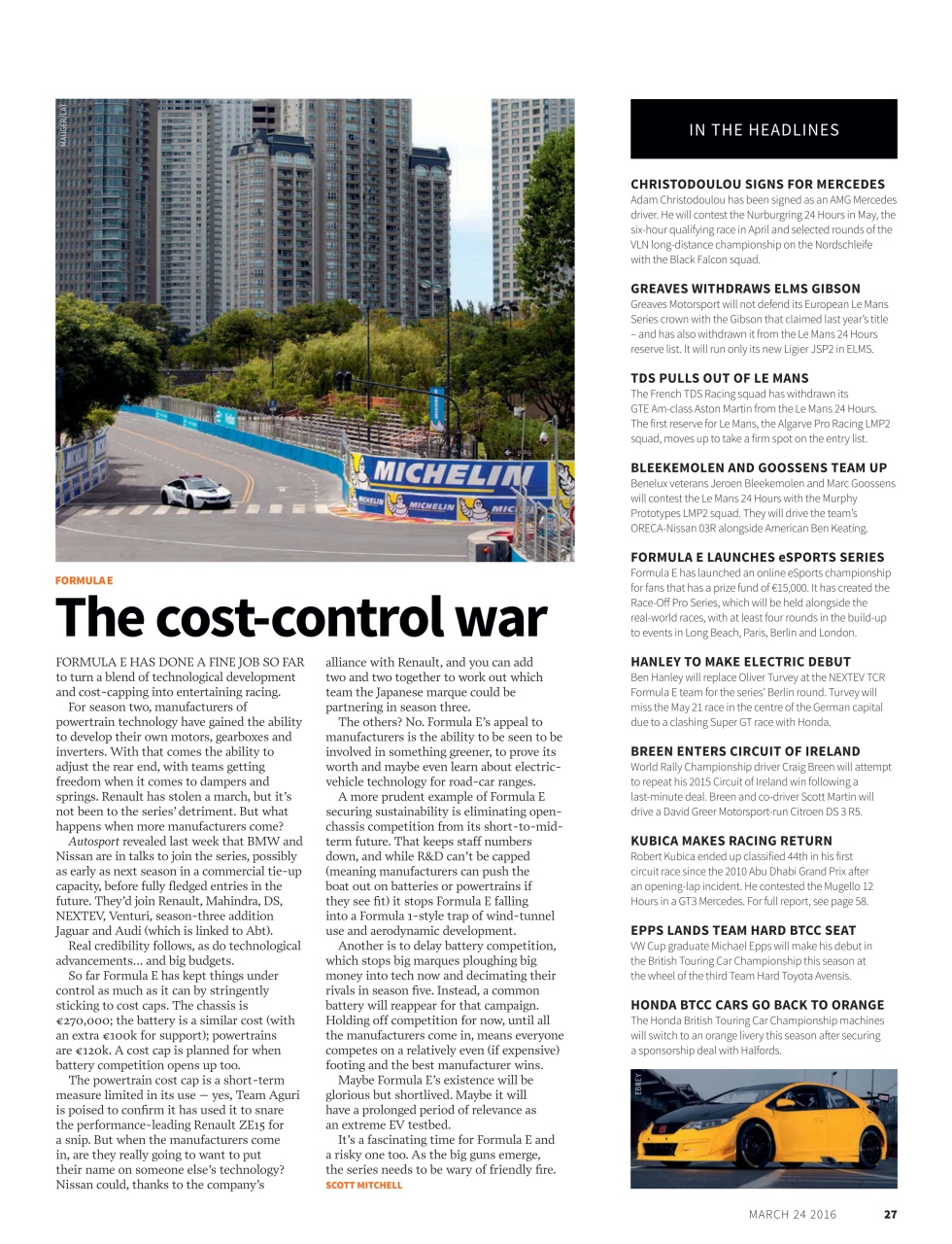 Autosport Preview Pages