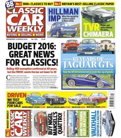 Classic Car Weekly issue 23rd March 2016