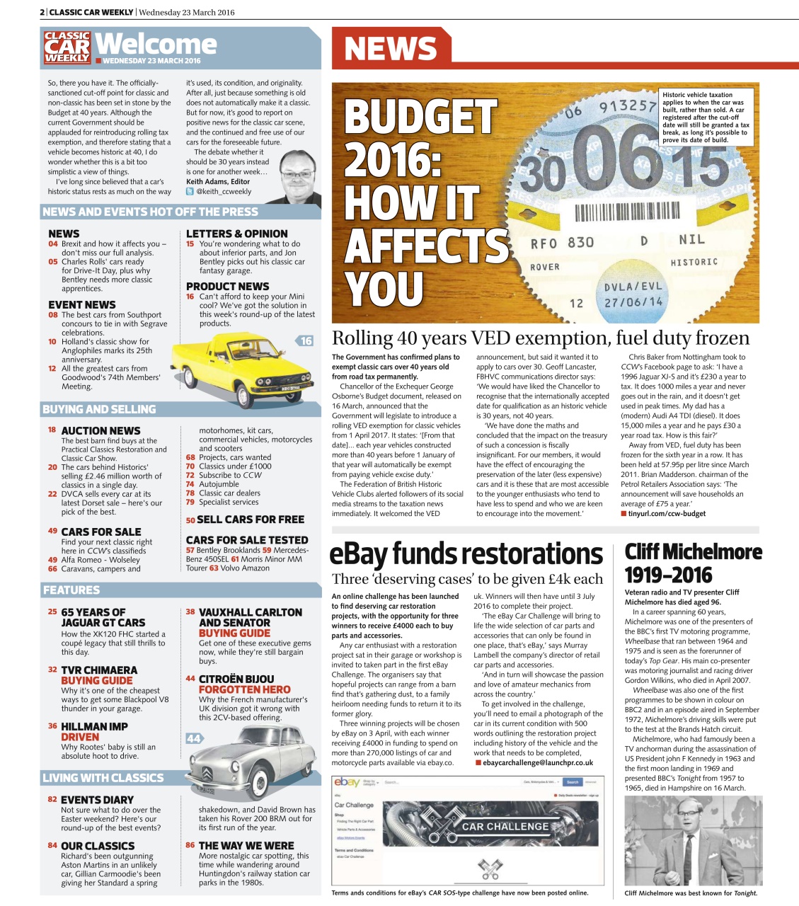 Classic Car Weekly Preview Pages