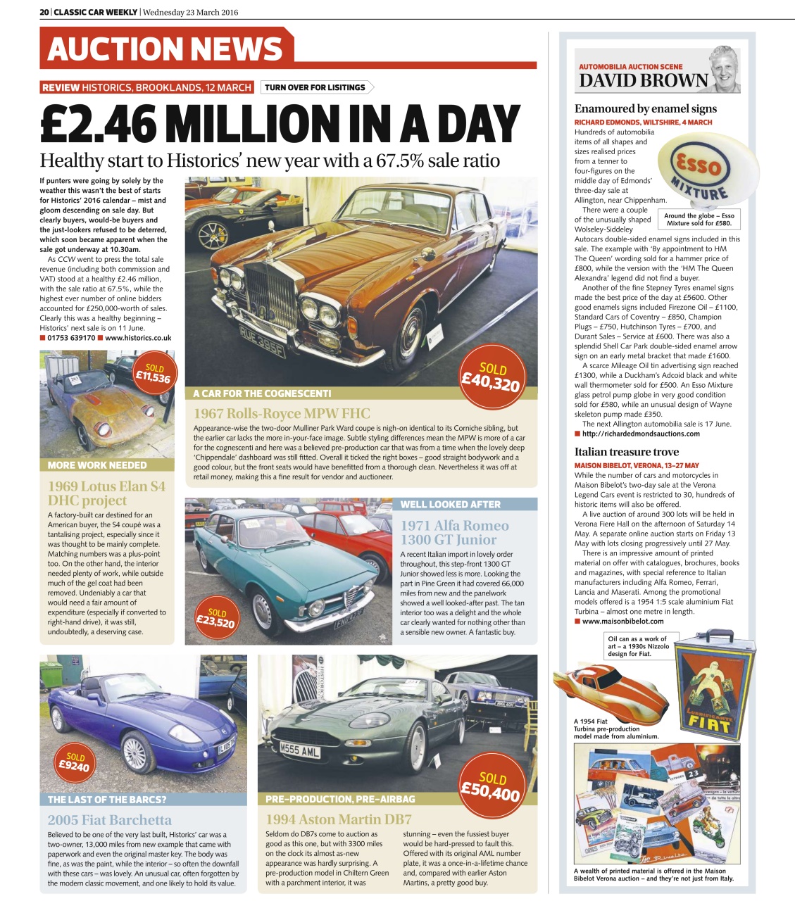 Classic Car Weekly Preview Pages