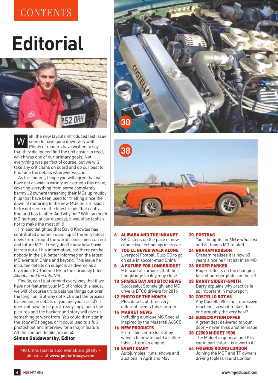 MG Enthusiast Preview Pages